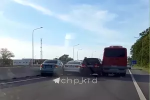 ДТП вощле станицы Медведовская 21 мая 2022 года &copy;&nbsp;Скриншот видео телеграм-канала &laquo;ЧП Краснодар&raquo;, t.me/chp_krd