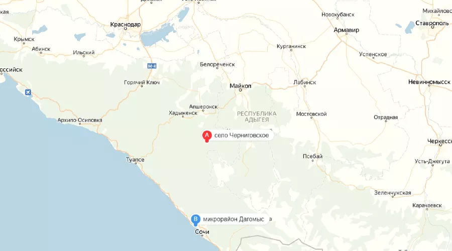  &copy;&nbsp;Скриншот сервиса &laquo;Яндекс. Карты&raquo;