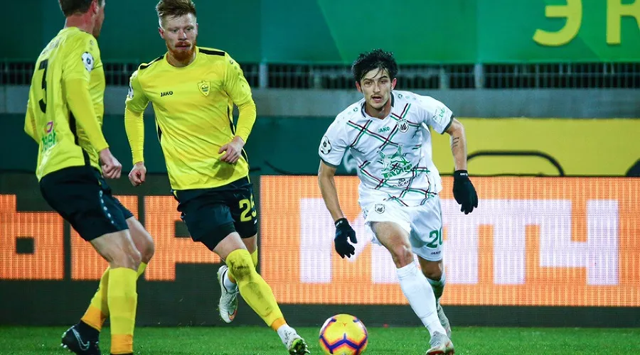 Матч 15-го тура РПЛ «Анжи» — «Рубин». 24 ноября 2018, Каспийск &copy;&nbsp;Фото пресс-службы ФК &laquo;Рубин&raquo;