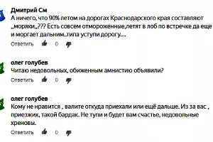 Мнения о водителях Кубани &copy;&nbsp;Скриншот со странички &laquo;Кубань на колесах&raquo;