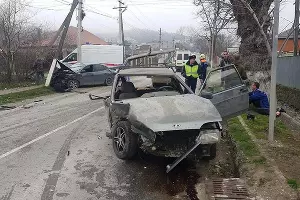 Последствия ДТП в селе Гайдук 26 марта 2023 г. &copy;&nbsp;Пресс-служба ГИБДД по Краснодарскому краю