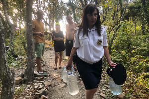 Пожар в заповеднике «Утриш» &copy;&nbsp;Фото Виталия Кавтарадзе