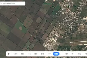Растущий Западный обход. Фото со спутника, 2020 год &copy;&nbsp;Скриншот сайта earthengine.google.com