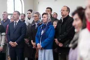 Освящение иконостаса в храме Святого Апостола Андрея Первозванного в Краснодаре &copy;&nbsp;Фото Евгения Резника, Юга.ру