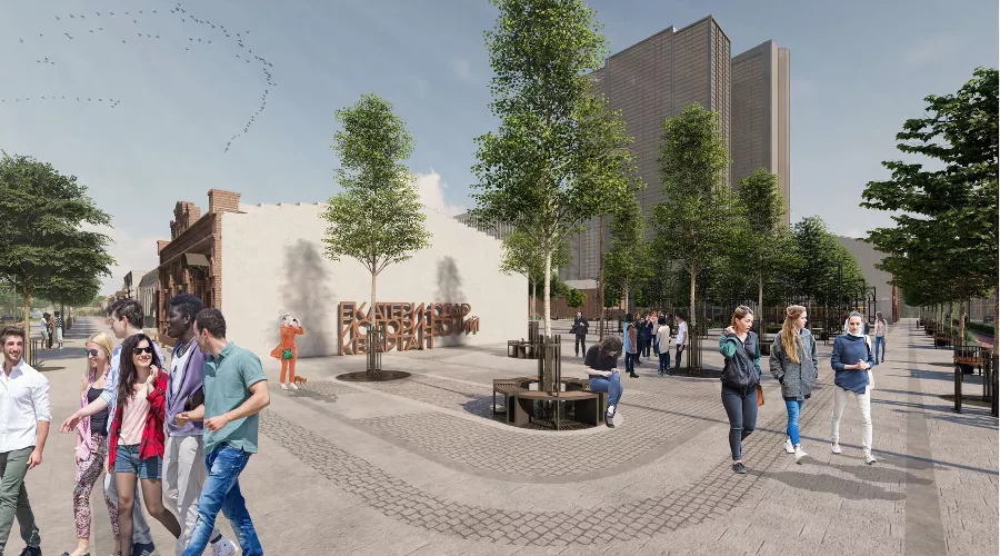 Проект исторического квартала в центре Краснодара &copy;&nbsp;Презентация с сайта администрации Краснодара, krd.ru