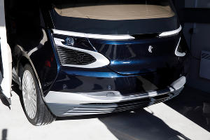 Презентация беспилотного электробуса в «Сколково» © Фото пресс-службы «Ростелекома»