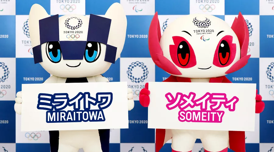 Талисманы Олимпиады и Паралимпиады 2020 года в Токио Мирайтова и Сомэйти &copy;&nbsp;Фото с сайта tokyo2020.org