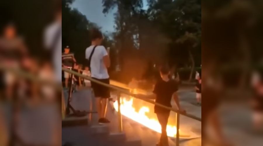  &copy;&nbsp;Скриншот из видео паблика во &laquo;Вконтакте&raquo; &laquo;ЧП Краснодар&raquo;, vk.com/krd_chp