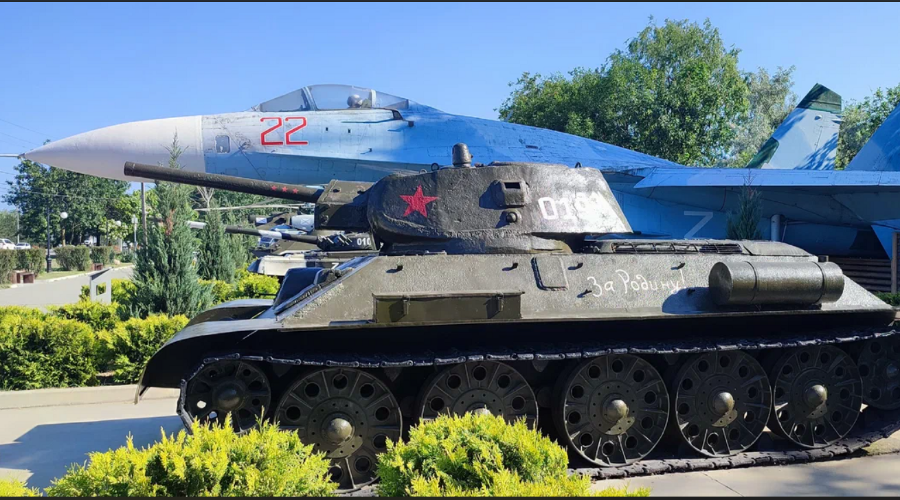 Сквер военной техники в Анапе &copy;&nbsp;Скриншот yandex.ru/maps