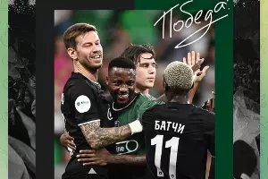 ФК «Краснодар» 7 сентября обыграл команду Медиалиги ФК «10» со счетом 4:2  &copy;&nbsp;Скриншот публикации телеграм-канала ФК &laquo;Краснодар&raquo;, T.me/fckrasnodar