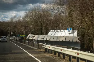 Маршрут к Грозовым Воротам. Поворот после реки Жане &copy;&nbsp;Графика сервиса &laquo;Яндекс.Карты&raquo;