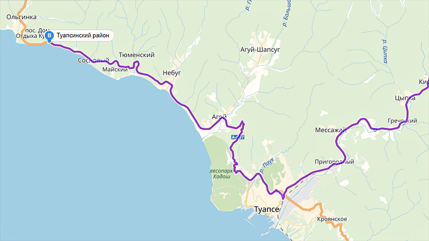 Как доехать до джубги. Посёлок Ольгинка Туапсинский район карта. Достопримечательности Ольгинки Туапсинский. Трасса 147 Джубга-Туапсе карта. Маршрут Туапсе Новомихайловский.