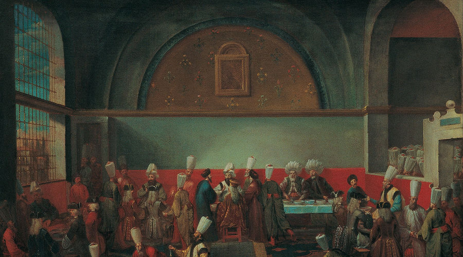 Послы во дворце Топкапы © Изображение является общественным достоянием