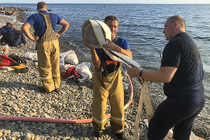 Пожар в заповеднике «Утриш» &copy;&nbsp;Фото Виталия Кавтарадзе