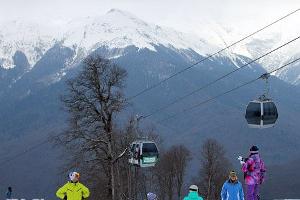 Открытие горнолыжного сезона на курорте "Роза Хутор" в Сочи © Ирина Лукьяшко. ЮГА.ру