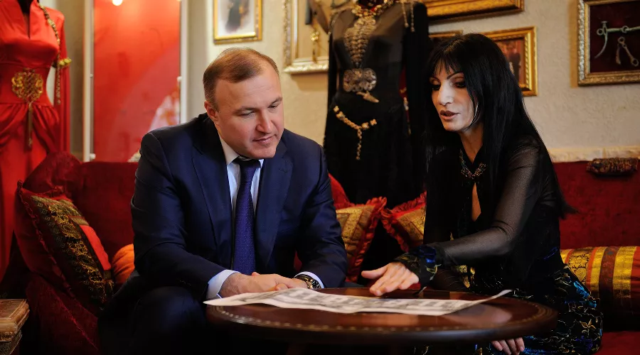 Мурат Кумпилов и Ася Еутых &copy;&nbsp;Фото пресс-службы главы Республики Адыгея