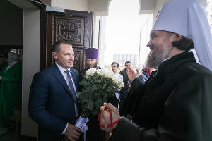 Освящение иконостаса в храме Святого Апостола Андрея Первозванного в Краснодаре © Фото Евгения Резника, Юга.ру