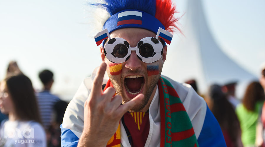 Фанаты на чемпионате мира по футболу в Сочи © Фото Елены Синеок, Юга.ру