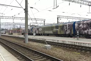&laquo;Поезд Победы&raquo; в Краснодаре 21 февраля 2023 года &copy;&nbsp;Фото Александра Гончаренко, Юга.ру