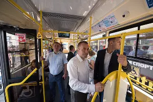 Презентация нового трамвая в Краснодаре &copy;&nbsp;Фото Елены Синеок, Юга.ру