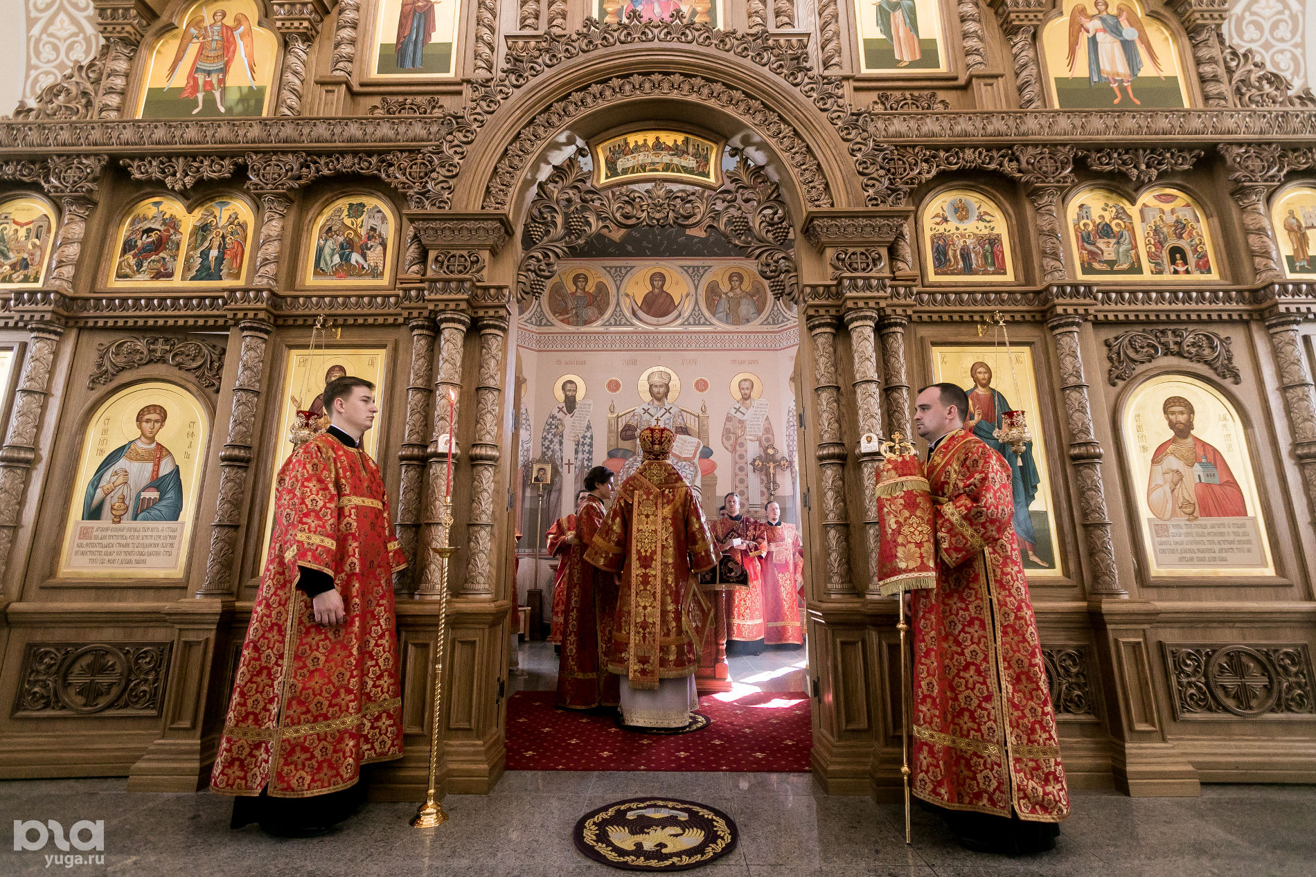 Освящение иконостаса в храме Святого Апостола Андрея Первозванного в Краснодаре © Фото Евгения Резника, Юга.ру