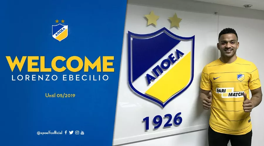 Лоренцо Эбесилио &copy;&nbsp;Фото с официального сайта ФК АПОЭЛ, apoelfc.com.cy