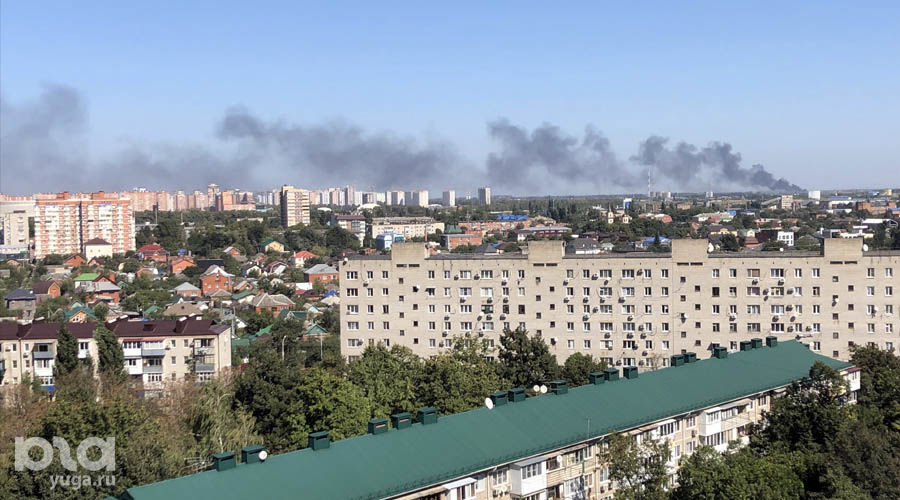 Пожар в поселке Индустриальном © Фото Юга.ру