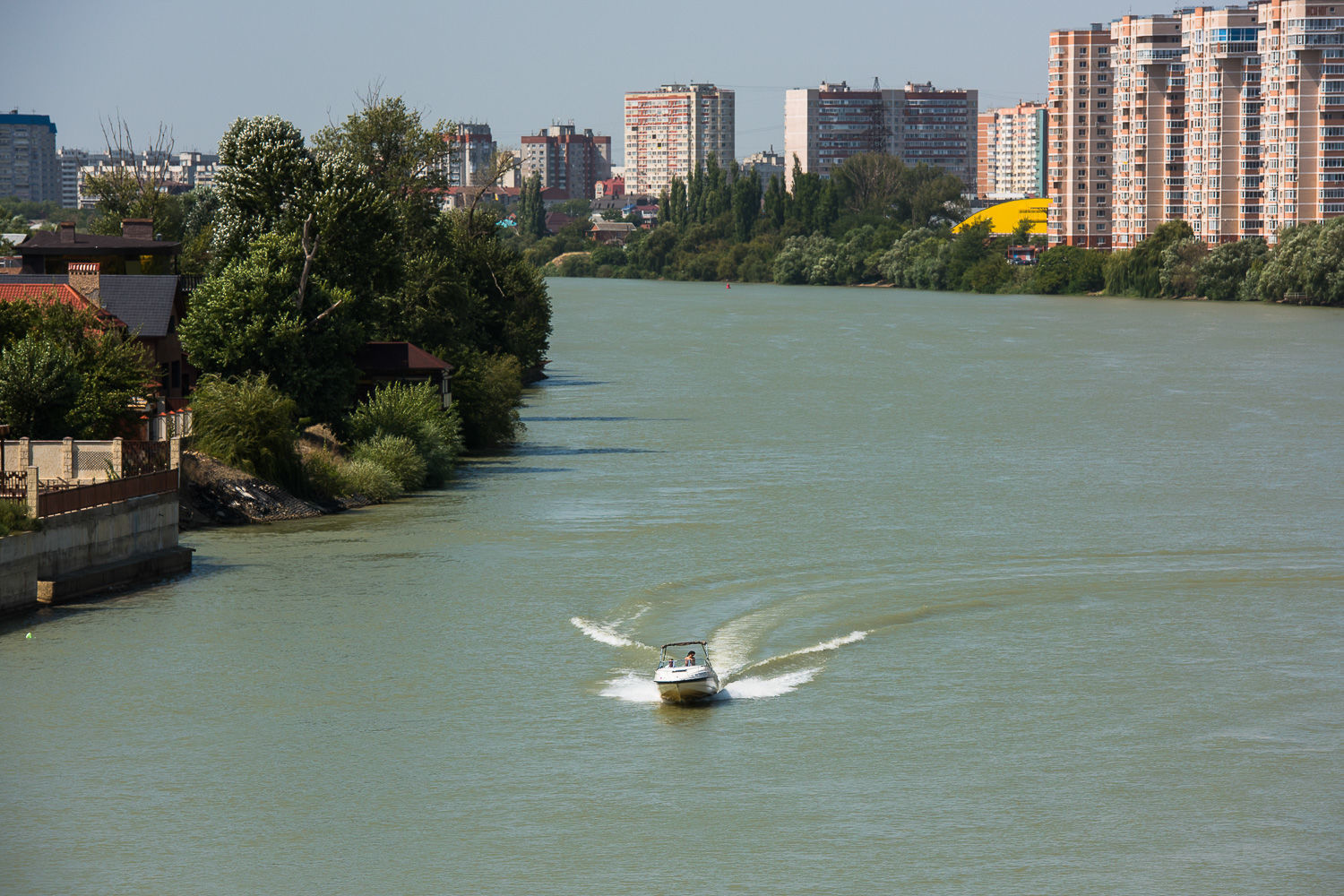 Река Кубань в Краснодаре © Фото Елены Синеок, Юга.ру