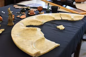 Раскопки в Фанагории. Уцелевшая гробница позднеантичной эпохи &copy;&nbsp;Фото Елены Синеок, Юга.ру