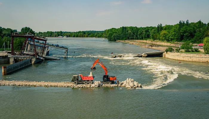 Федоровский гидроузел, 15 мая 2022 года &copy;&nbsp;Фото Антона Быкова, Юга.ру