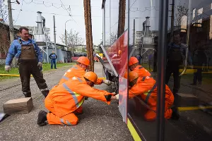 Новый трехсекционный трамвай "Витязь"  &copy;&nbsp;Елена Синеок, ЮГА.ру