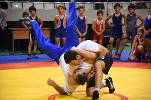 Всероссийский турнир по греко-римской борьбе на призы Игоря Иванова в Краснодаре &copy;&nbsp;Елена Синеок, ЮГА.ру