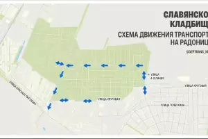 Славянское кладбище &copy;&nbsp;Скриншот из телеграм-канала &laquo;Дептранс Краснодара&raquo; https://t.me/deptrans_krd/2286