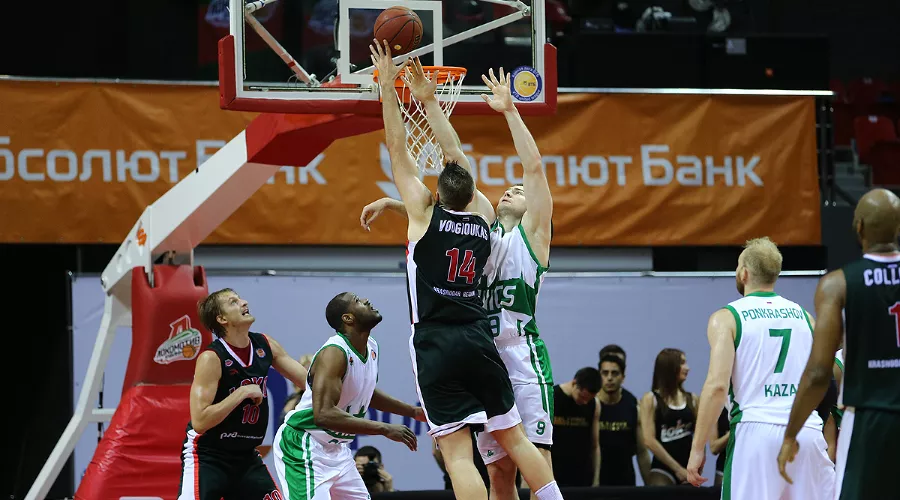 Матч 1/4 финала Единой лиги ВТБ «Локомотив-Кубань» — УНИКС &copy;&nbsp;Фото с официального сайта ПБК &laquo;Локомотив-Кубань&raquo;, lokobasket.com