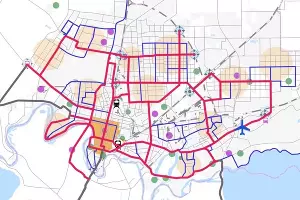 Примерная схема велосипедных путей сообщения &copy;&nbsp;Фото со страницы Константина Трудика, facebook.com/trudikk