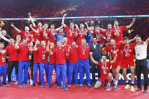 Мужская сборная России по волейболу выиграла чемпионат Европы &copy;&nbsp;Фото пресс-службы Всероссийской федерации волейбола
