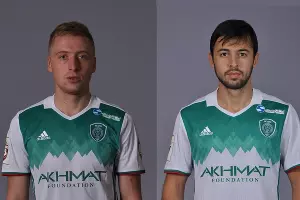 Сергей Брызгалов, Магомед-Эми Джабраилов &copy;&nbsp;Фото с официального сайта ФК &laquo;Терек&raquo;
