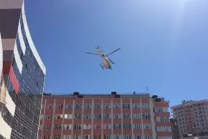 Вертолет санавиации &copy;&nbsp;Фото пресс-службы Министерства здравоохранения Краснодарского края