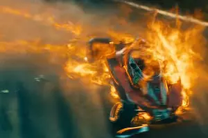 Авария Ники Лауды &copy;&nbsp;Скриншот х/ф Rush