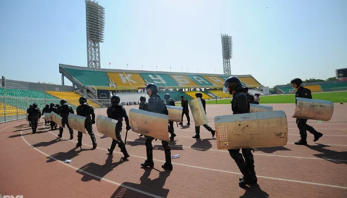 Учения ОМОНа в Краснодаре &copy;&nbsp;Елена Синеок. ЮГА.ру