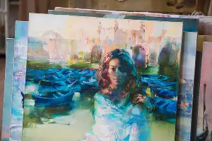 В мастерской Валерия и Инны Цукахиных &copy;&nbsp;Фото Елены Синеок, Юга.ру