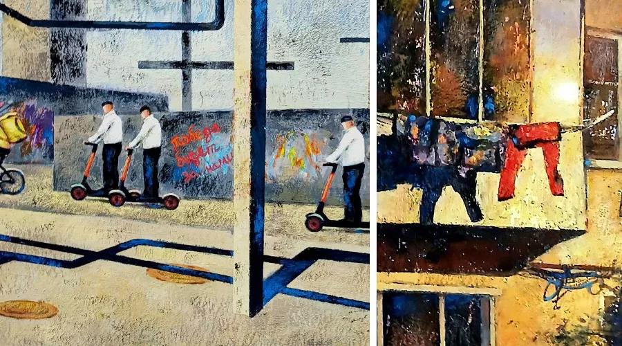 Проект художника Тима Вильгана «Свет и тьма города К.»  &copy;&nbsp;Скриншоты фото из телеграм-канала Тима Вильгана