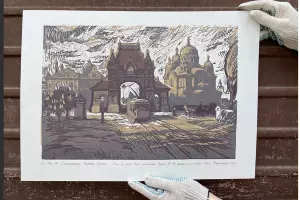 Офорт «Царские ворота» &copy;&nbsp;Скриншот из группы Вконтакте сообщества &laquo;Том Сойер фест&raquo; https://vk.com/album-180680081_302996980