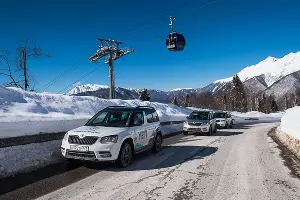 Тест-драйв SKODA Yeti в Красной Поляне &copy;&nbsp;Фото Елены Синеок, Юга.ру