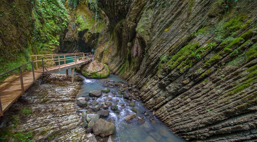 Свирское ущелье © Скриншот фото с сайта Сочинского национального парка