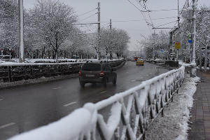 Снег в Краснодаре © Фото Елены Синеок, Юга.ру