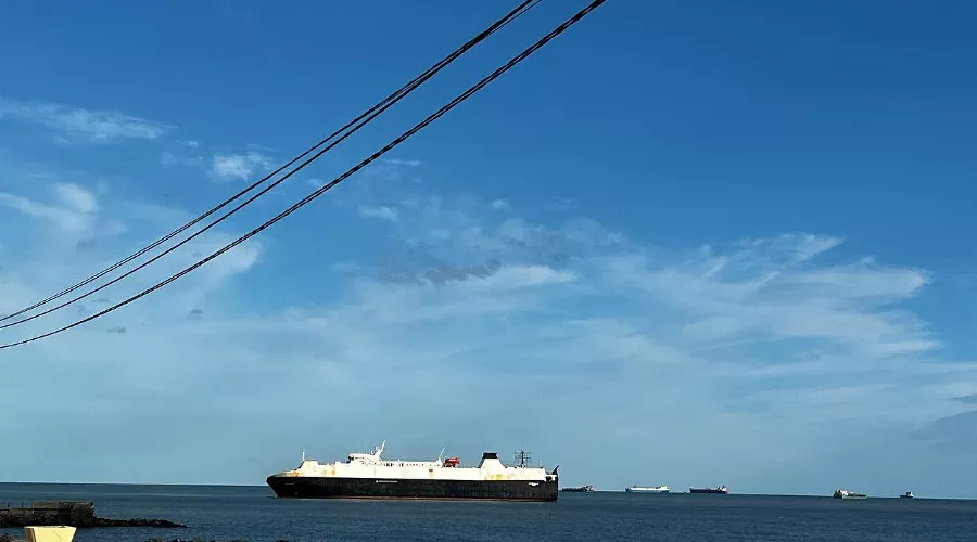 Сухогруз в Чёрном море &copy;&nbsp;Фото Юга.ру