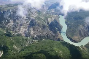 Сулакский каньон &copy;&nbsp;Скриншот видео с Rutube-канала &laquo;foto4all&raquo;