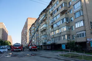 В Краснодаре в ночном пожаре в многоэтажке сгорело 64 квартиры &copy;&nbsp;Фото Дмитрия Пославского, Юга.ру