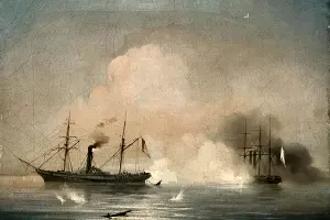 Иван Айвазовский, «Морской бой» &copy;&nbsp;Фотография предоставлена пресс-службой музея им. Коваленко